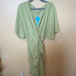 Cupshe Women’s Open Front Tie Waist Dress Size XL